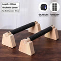 Par de barras de flexiones de madera