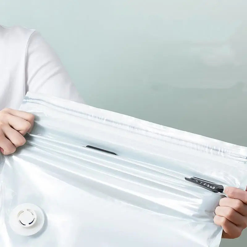 Bolsas de Almacenamiento al Vacío con Válvula – Sin Bomba, para Ropa y Edredones