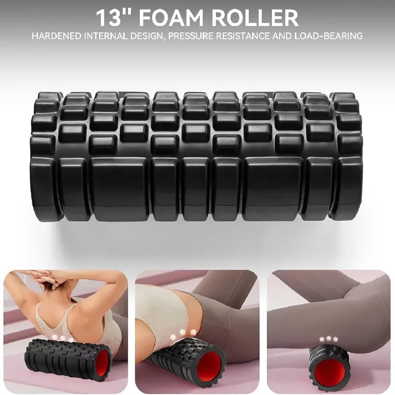 Rodillo de Espuma EVA 30 cm – Foam Roller para Espalda, Piernas y Estiramientos